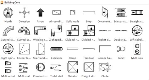 Floor Plan Symbols | Floor plan symbols, Floor plans, Interior design renderings