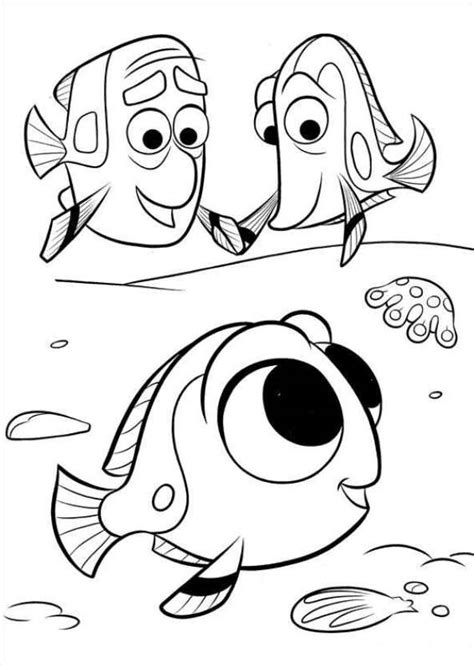 hank finding dory coloring page - Clip Art Library