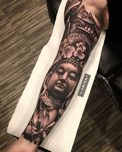 Buda Buddah Sleeve Tattoo, Asian Tattoo Sleeve, Samurai Tattoo Sleeve ...