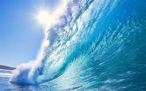 Stunning Ocean Waves Wallpaper HD for your desktop Free Download