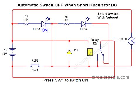 Short Circuit Auto Cut Relay Switch Circuit For DC | DC MCB