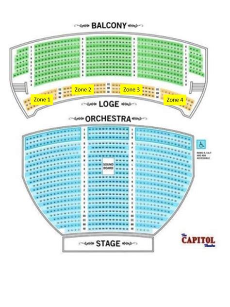 Capitol Theatre Seating Chart