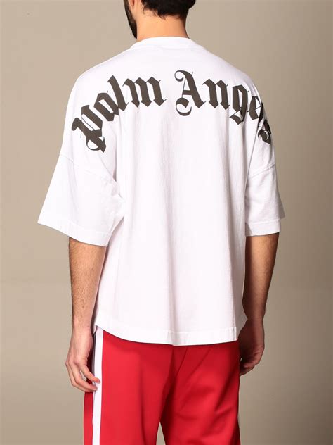 PALM ANGELS: T-shirt herren - Weiß | T-Shirt Palm Angels PMAA002R21JER001 GIGLIO.COM