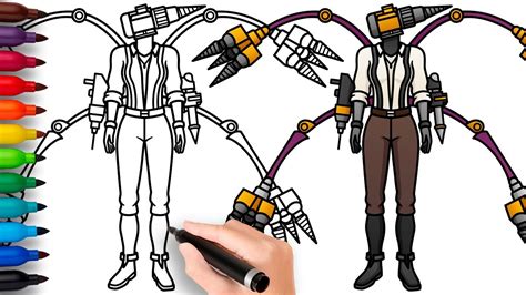 HOW TO DRAW DRILLWOMAN | Skibidi Toilet - Easy Step by Step Drawing ...