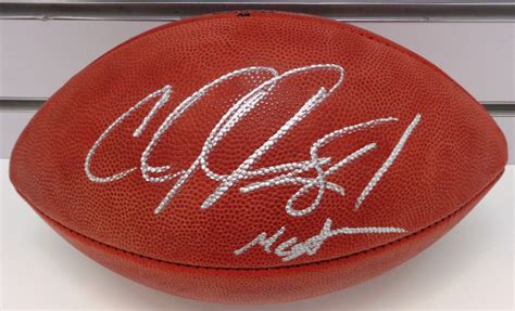 Lot Detail - Calvin Johnson Autographed Football w/ Megatron