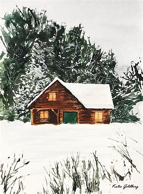 Snowy Barn – Katie Goldberg Art