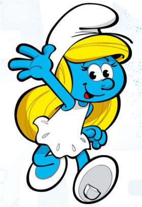 Flying Smurf Cartoon Character Design