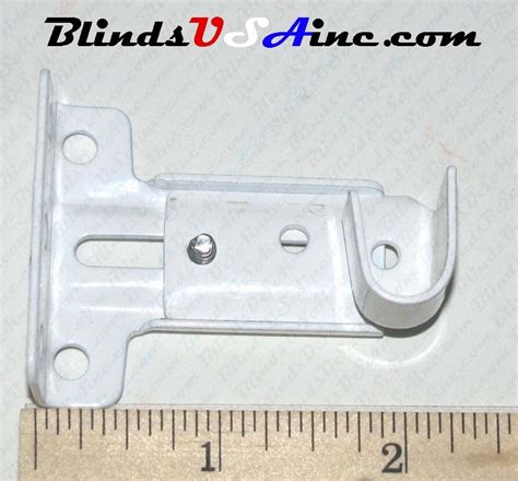 One-Way RIGHT SIDE Kirsch DRAPERY TRAVERSE ROD END BRACKET ~ 3" Adj ...