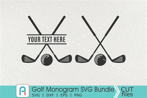 Golf Monogram Svg, Golf Svg, Golf Clipart