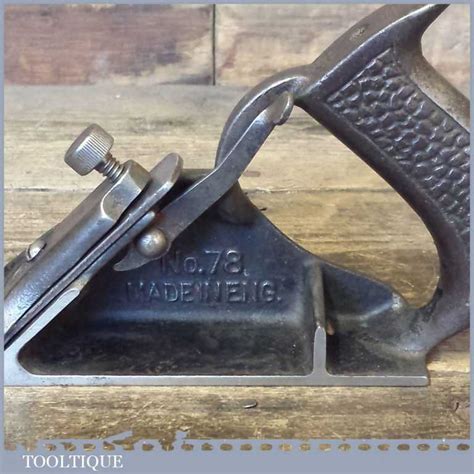 Vintage Stanley No: 78 Special Chisel Plane – Refurbished | Tooltique