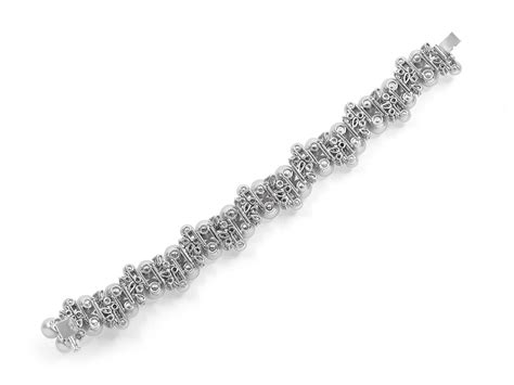 Pearl & Diamond Bracelet in 18K White Gold – Kazanjian