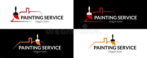 Painting services logo stock vector. Illustration of emblem - 232406874