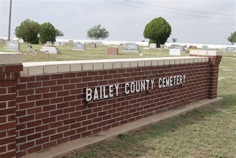 Bailey County Cemetery - TEXAS HISTORICAL MARKERS