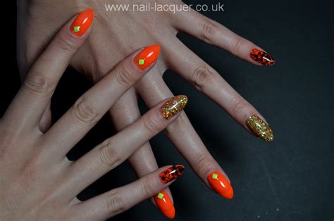 Neon orange nails - Nail Lacquer UK