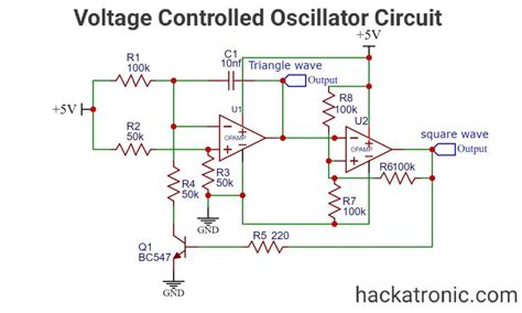 Voltage controlled oscillator circuit using 566 IC » Integrated circuits (ICs)