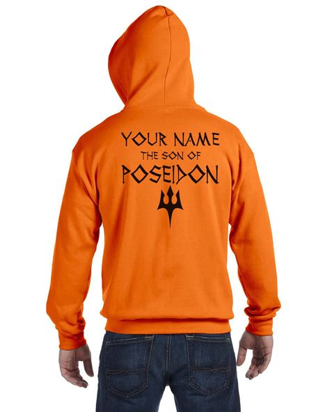 Customize - The Son Of Camp Half-blood Black Ink Unisex Pullover Hoodi ...