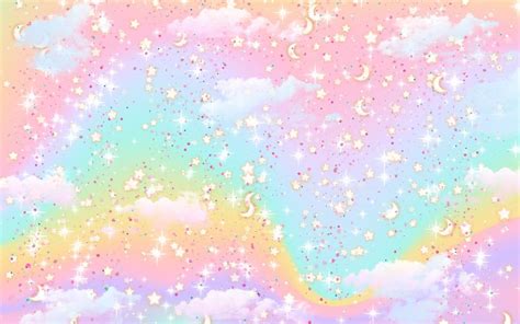 Pastel rainbow cute aesthetic desktop background wallpaper | Rainbow wallpaper, Cute desktop ...