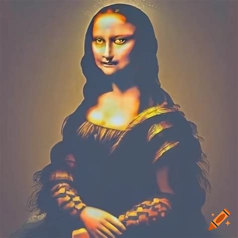 Famous painting of mona lisa on Craiyon