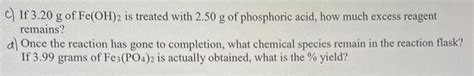 Solved When iron (II) hydroxide is mixed with phosphoric | Chegg.com