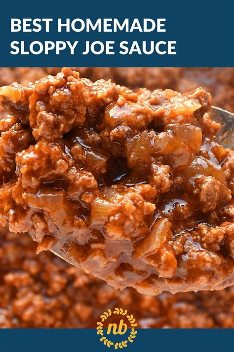 the BEST Homemade Sloppy Joe Sauce ⋆ NellieBellie in 2020 | Homemade ...