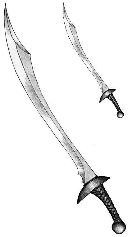 Twin dual Scimitar blade Pirate Sword, Ninja Sword, Dual Swords, Knives ...