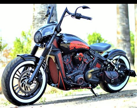 Chopper motorcycle with ape hangers - timlery