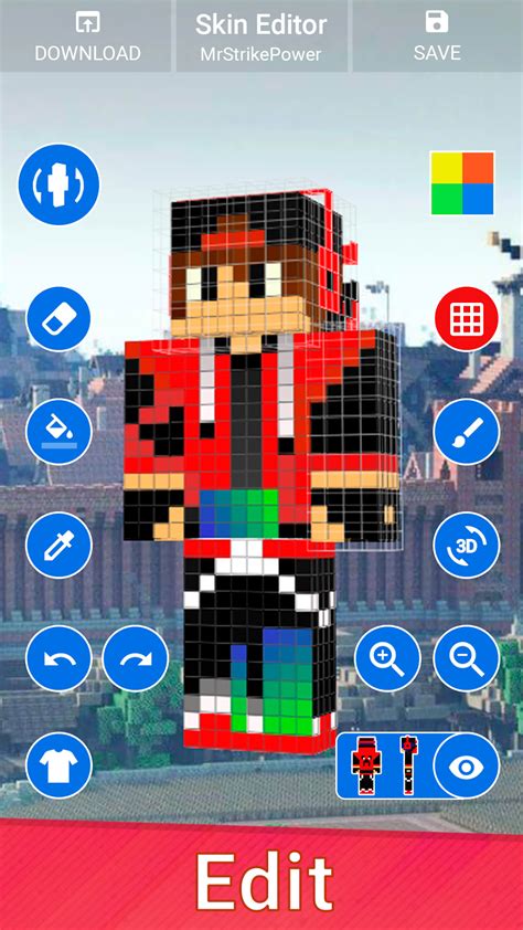 Skin Editor for Minecraft PE - Custom Skin Creator APK for Android - Download