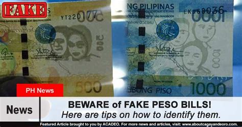 Fake Peso Bills - About Cagayan de Oro