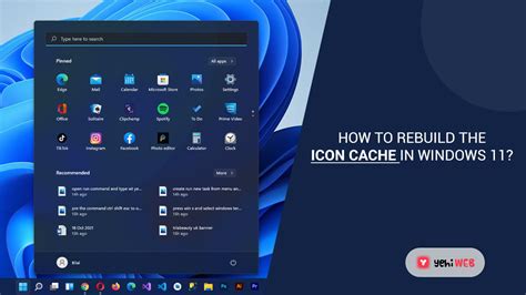 How To Rebuild The Icon Cache In Windows 11? | Yehi Web