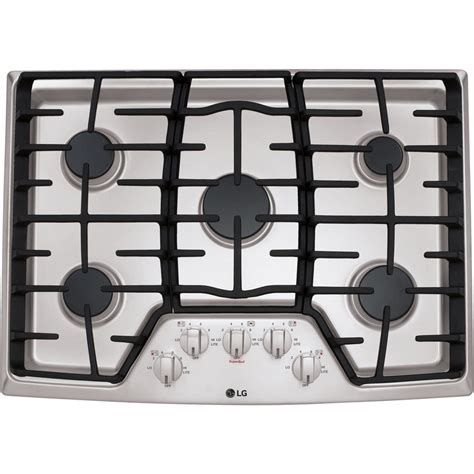 Shop LG 5-Burner Gas Cooktop (Stainless Steel) (Common: 30-in; Actual ...