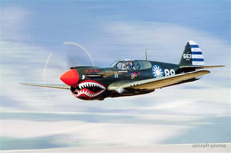 "P-40 FLYING TIGER" by aircraft-photos | Redbubble