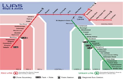 Luas - Dublin's Light Rail Tram - Routes, map, schedule