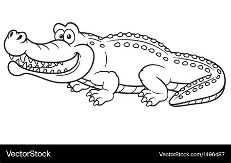 Alligator Outline Clip Art