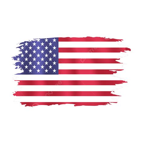 Usa Flag, Usa Torn Flag, Usa Watercolor Flag, Us Usa Badge PNG and Vector with Transparent ...