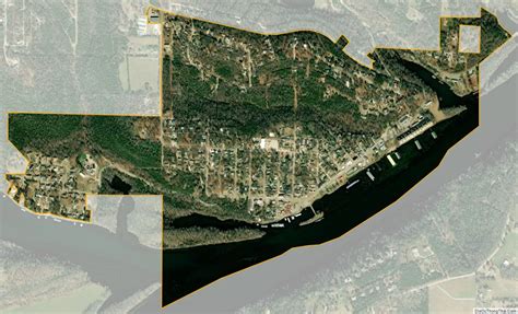 Map of Rockaway Beach city, Missouri