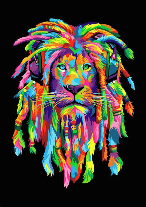 Lion Rasta Digital Art by Bob Weer - Fine Art America