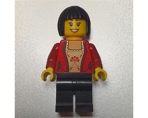 LEGO Set fig-007385 Woman, Corset, Black Legs, Black Hair | Rebrickable ...