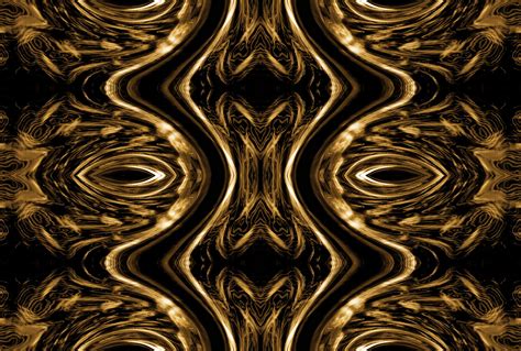 Black And Gold Abstract Print Free Stock Photo - Public Domain Pictures