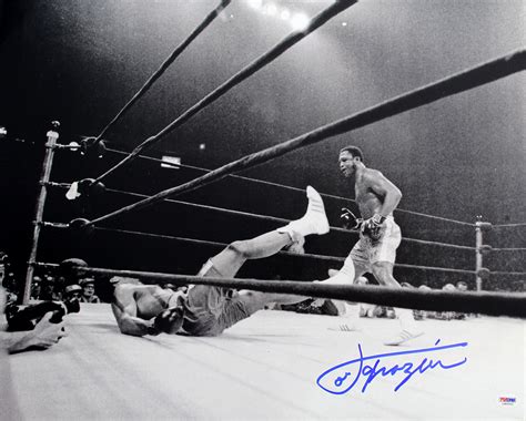 Joe Frazier Autographed Boxing Ali 16x20 Photo