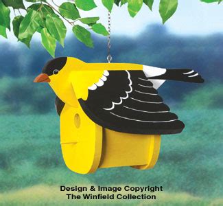 Goldfinch Birdhouse Wood Project Pattern, Birdhouse Wood Patterns: The ...