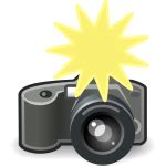 CCTV camera black and white sign vector illustration | Free SVG