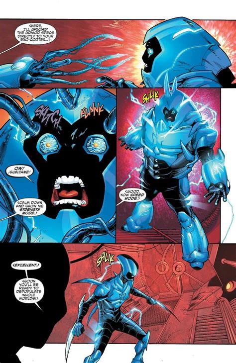 Blue Beetle: Scarab Battle Mode Switching | Blue beetle, Dc comics artwork, Superhero art