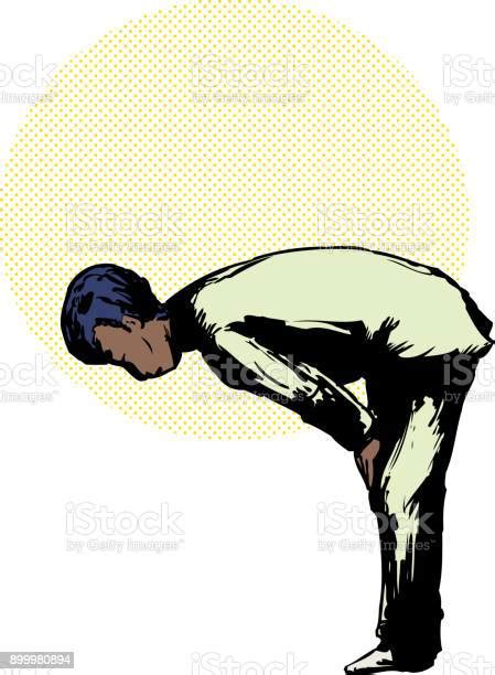 Muslim Man In Ruku Prayer Position Stock Illustration - Download Image Now - Adult, Bowing ...