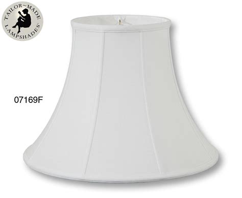 Off White Color Deluxe Bell Lamp Shades, 100% Fine Linen 05996F | B&P Lamp Supply