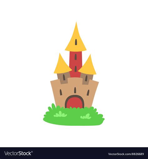 Fairytale Castle Drawing Royalty Free Vector Image