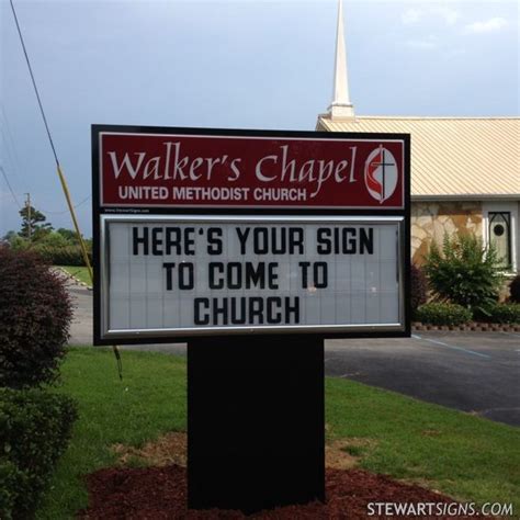 Church Sign for Walker's Chapel Methodist Church - Photo #3336 | Funny ...