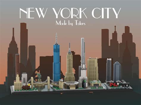 LEGO MOC New York City Skyline by Taters | Rebrickable - Build with LEGO