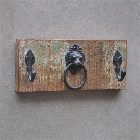 Handmade Solid Metal wall Hanger Coat 10 (cm) Hat Towel Antique Hook Home Décor | Wooden art ...