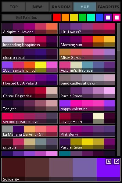 Colour Lover Palette Picker | Derivative