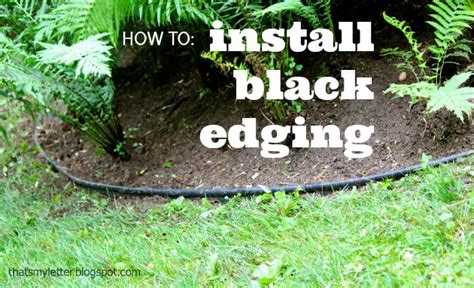 How to install landscape bed black edging - Pretty Handy Girl